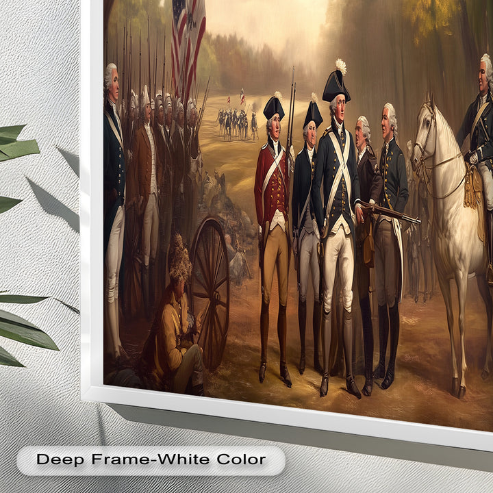 Revolutionary March – American Army Oil Painting