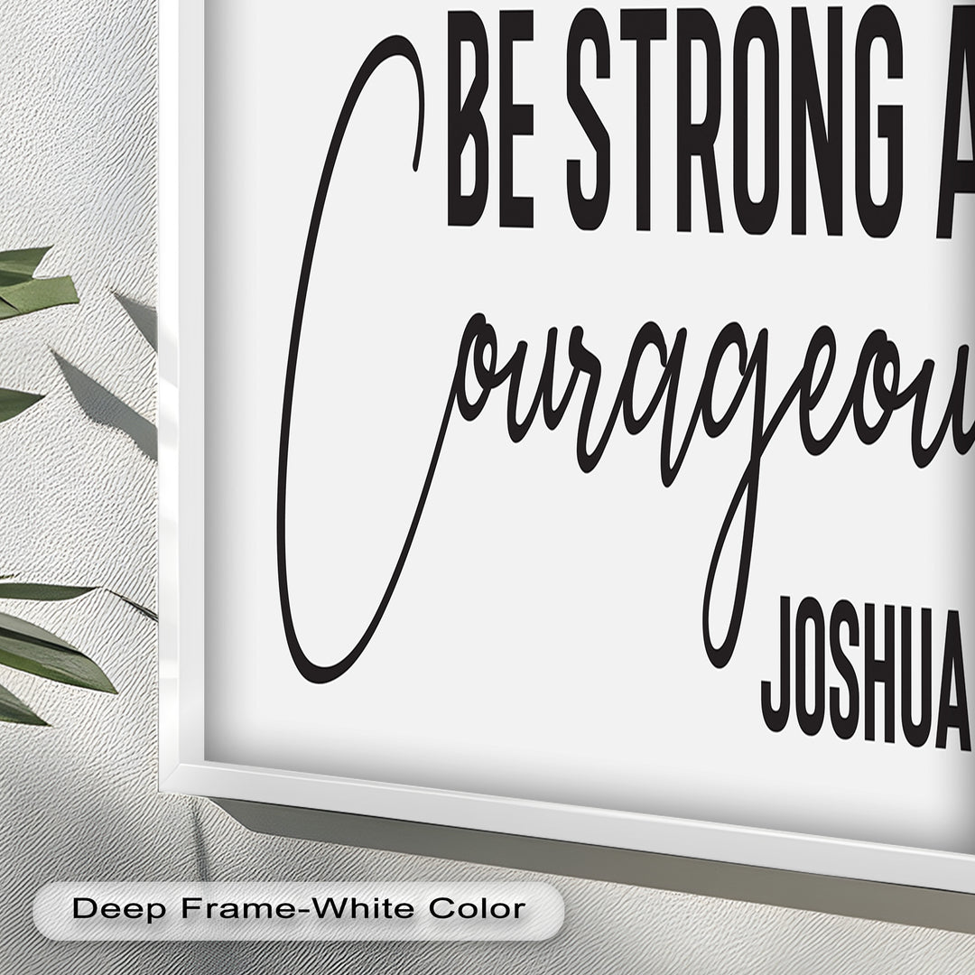 Be Strong and Courageous – Joshua 1:9 Bible Oil Painting