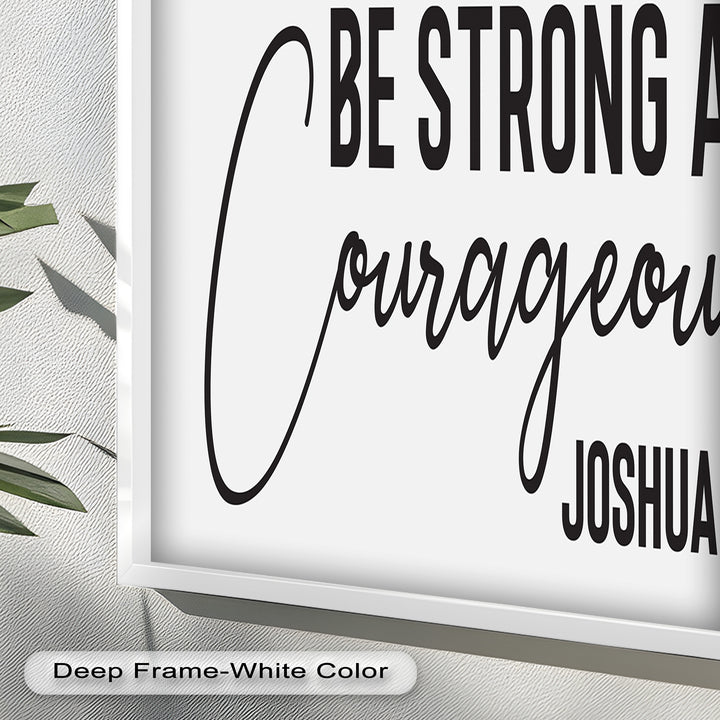 Be Strong and Courageous – Joshua 1:9 Bible Oil Painting