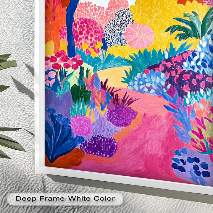 Vibrant Fauvist Garden – Expressive Nature Oil Painting