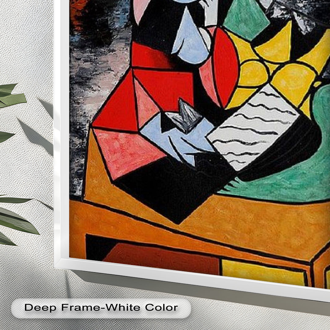 Harmony in Color – Embracing Couple Picasso Style Oil Painting