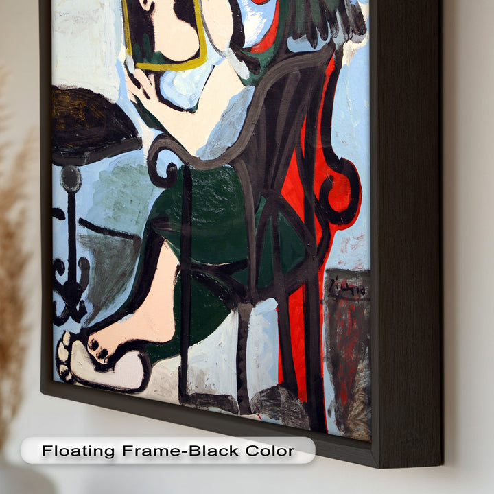 Woman with Mirror – Abstract Reflection Picasso Oil Painting