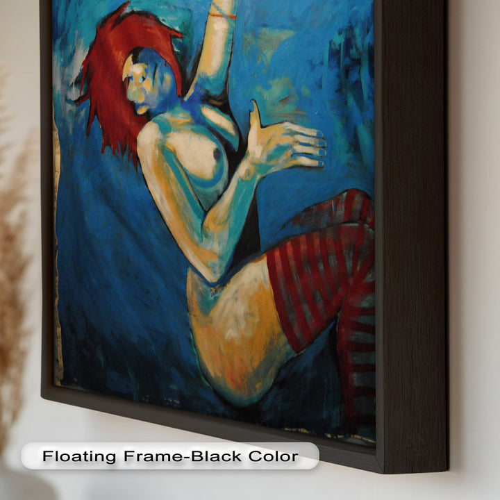 Red-Haired Nude with Blue Shadows - Picasso Oil Painting