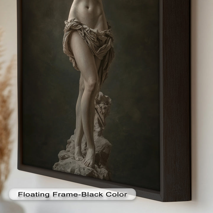 Marble Muse – Classical Nude Oil Painting