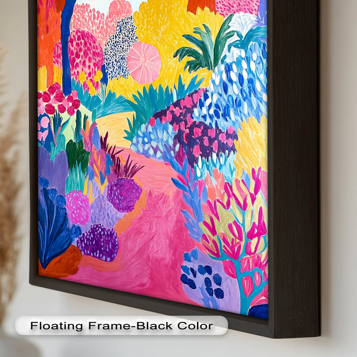 Vibrant Fauvist Garden – Expressive Nature Oil Painting