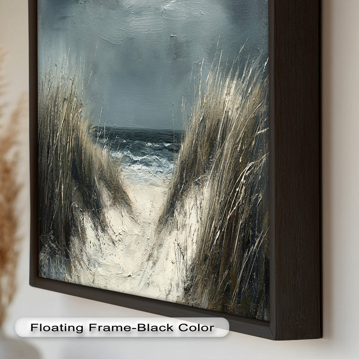 Stormy Beach Landscape - Realism Oil Painting