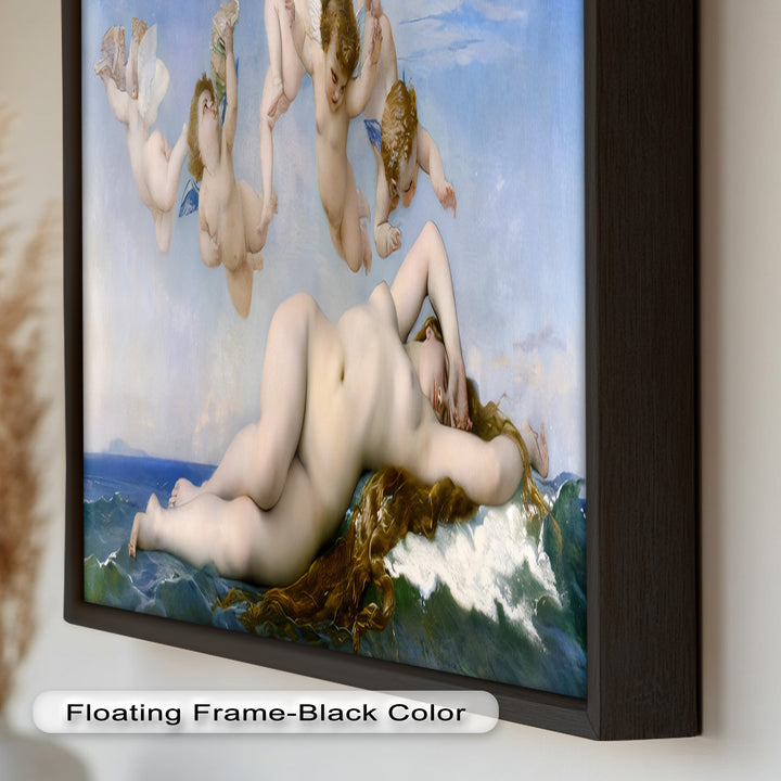 Birth of Beauty – Mythological Sea Nymph and Cherubs Oil Painting