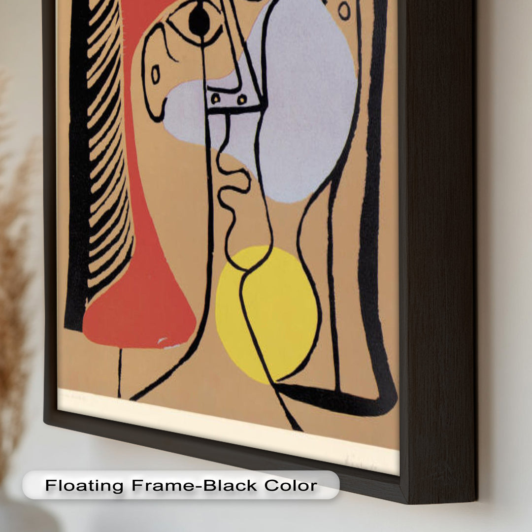 Geometric Gaze – Abstract Dual-Faced Portrait Picasso Oil Painting