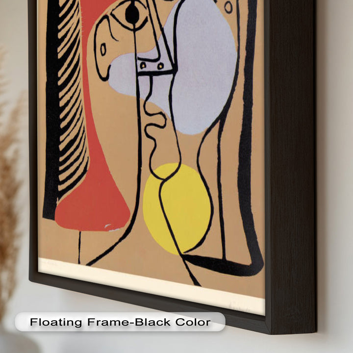 Geometric Gaze – Abstract Dual-Faced Portrait Picasso Oil Painting