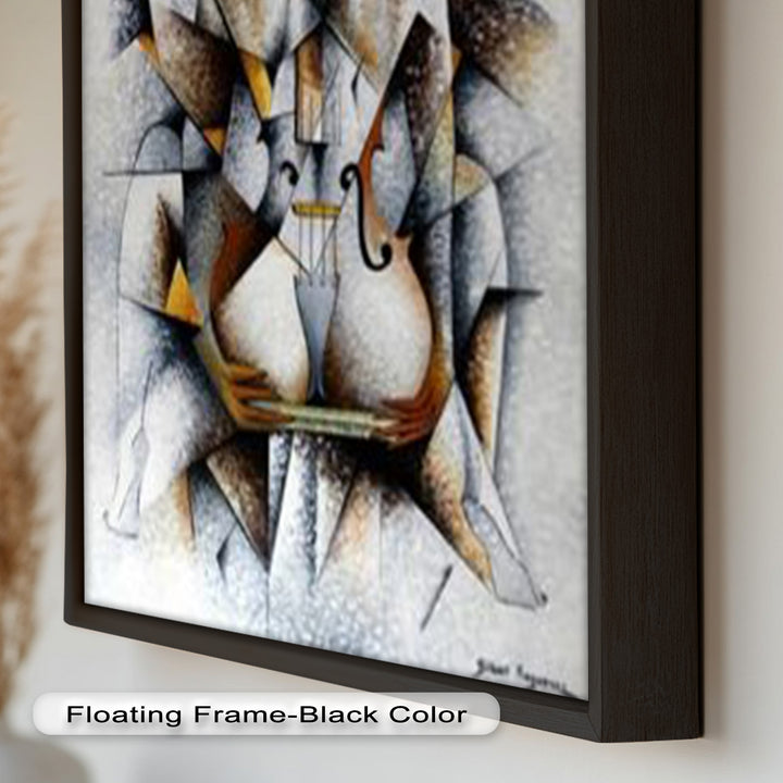 Cubist Nude with Violin - Picasso Oil Painting