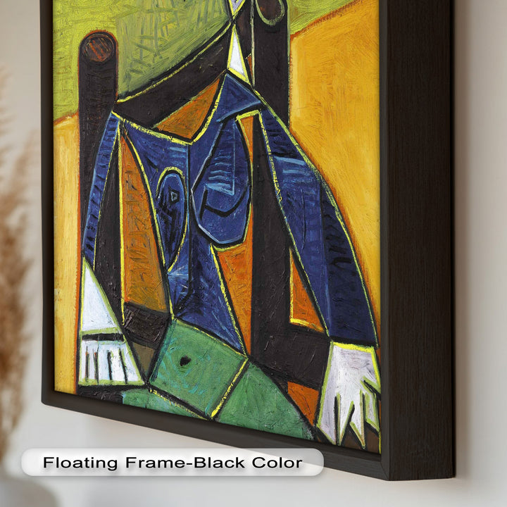 Woman with Spiral Hat – Geometric Abstract Picasso Oil Painting