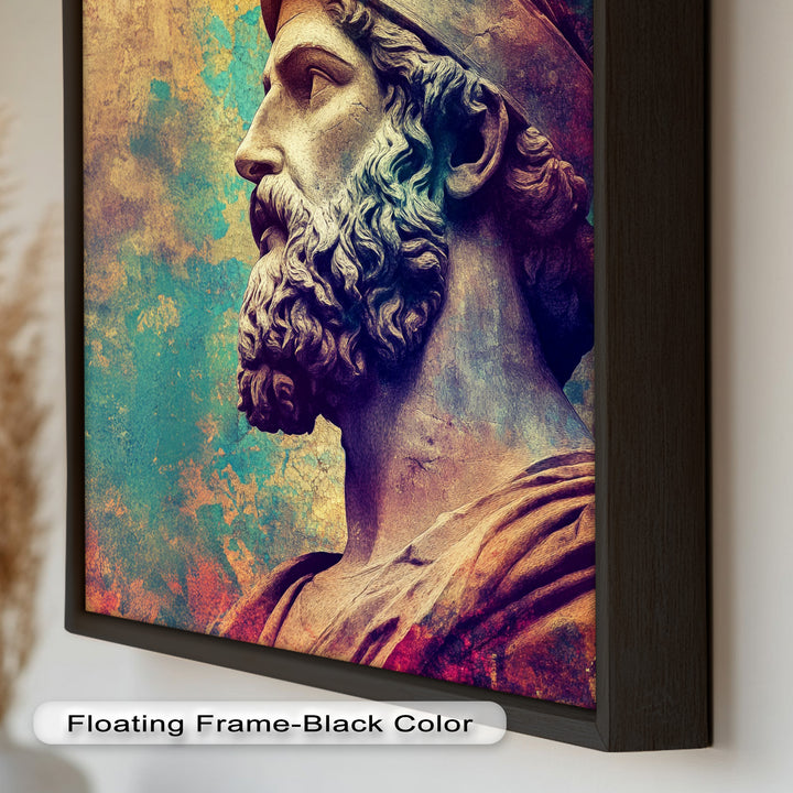 Greek Hero Bust - Mythology Oil Painting