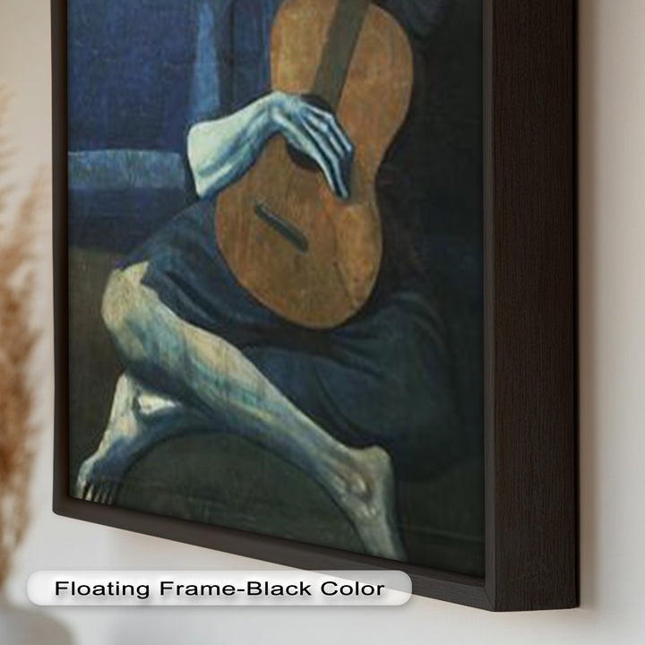 The Old Guitarist – Blue Period Melancholy Oil Painting