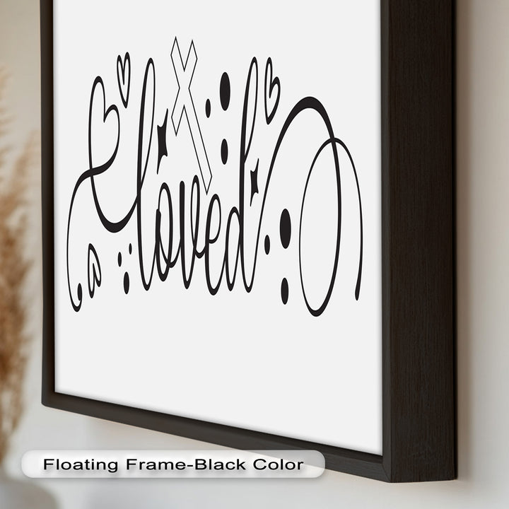 You Are Loved – Christian Bible Verse Oil Painting