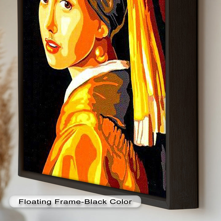 Modern Rendition of Girl with a Pearl Earring - Renaissance Oil Painting
