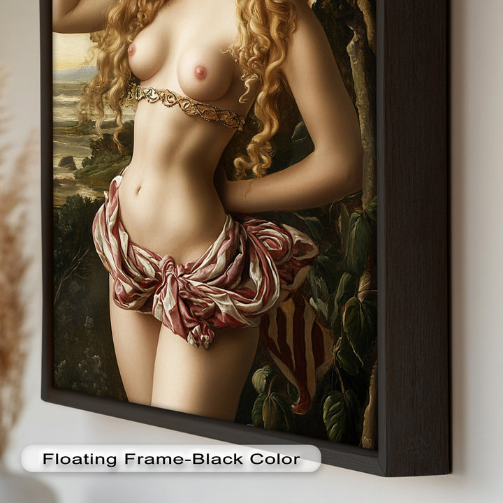 Goddess of Blossoms – Renaissance Mythology Nude Oil Painting