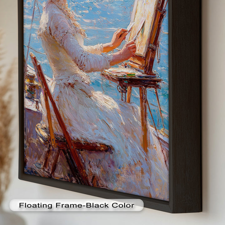 Seaside Muse – Impressionist Oil Painting
