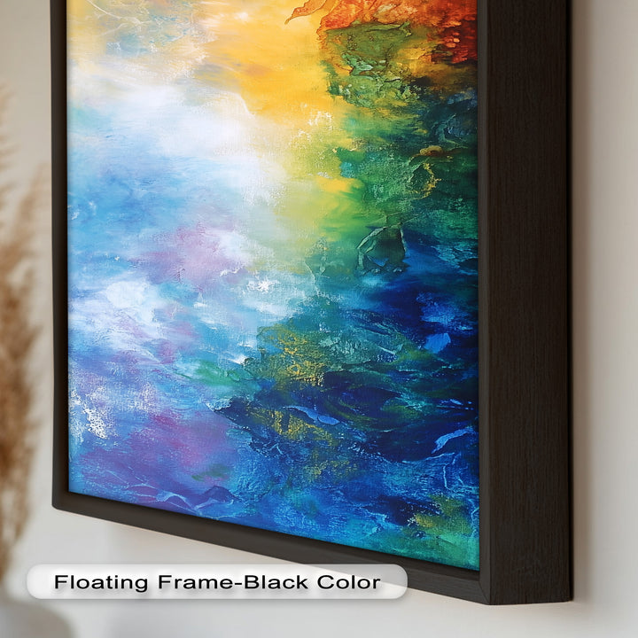 Celestial Vortex – Dreamlike Color Fade Abstract Oil Painting