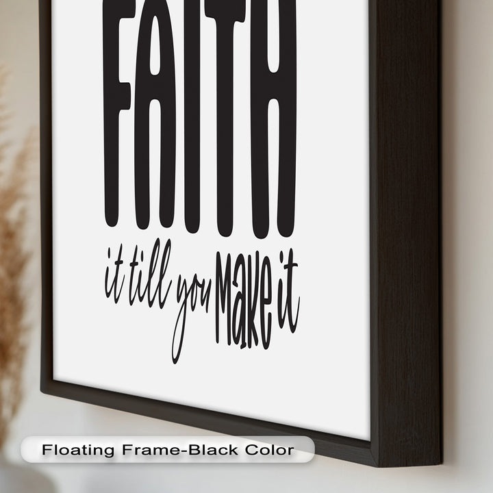 Faith It Till You Make It – Christian Oil Painting