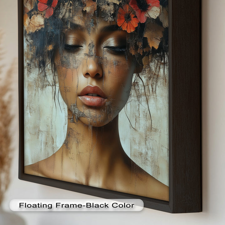 Autumn Reverie – Ethereal Boho Flower Oil Painting