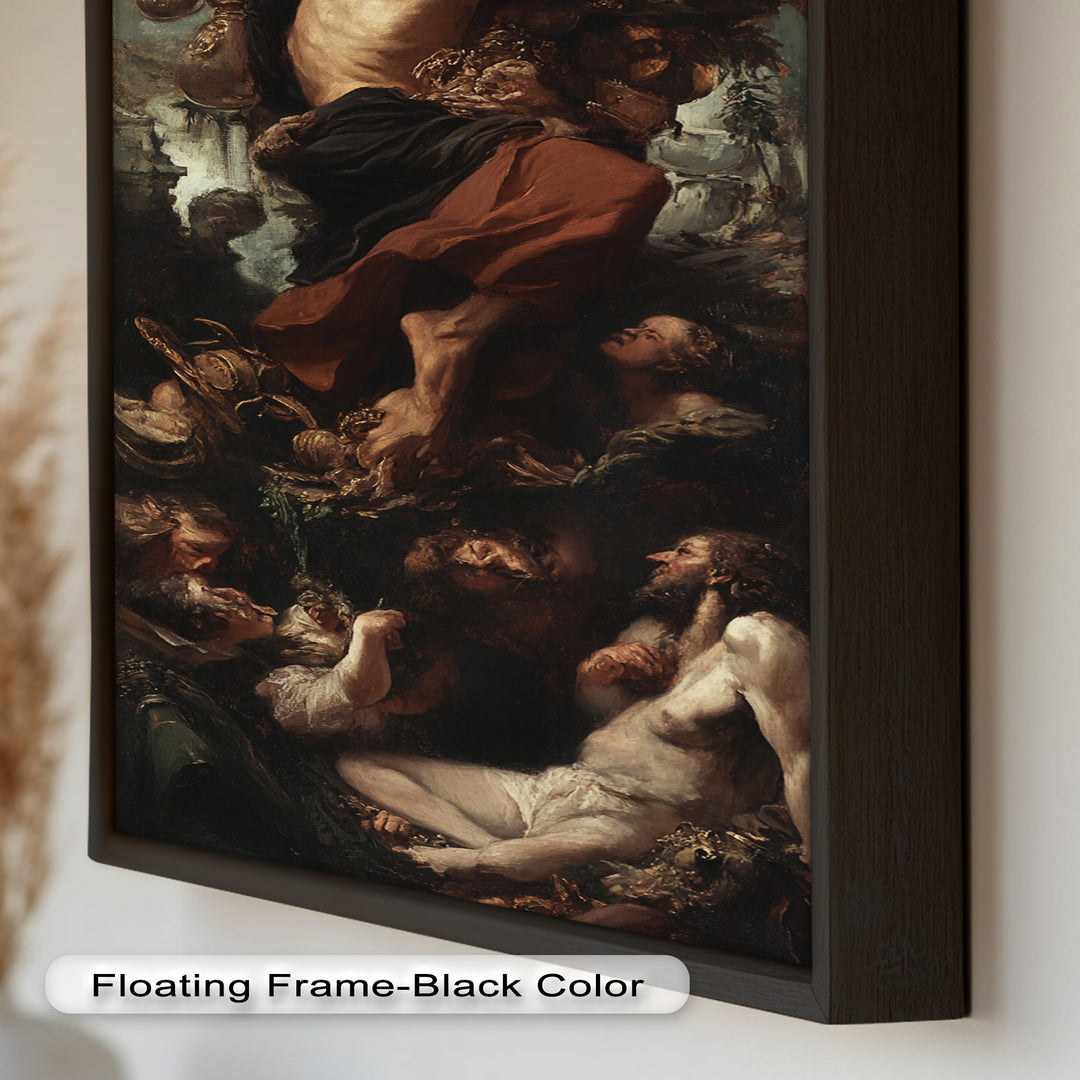 The Titan’s Ascent – Baroque Mythological Oil Painting