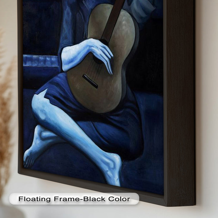 Melancholy Strings – Blue Period Picasso Oil Painting