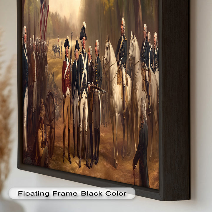 Revolutionary March – American Army Oil Painting