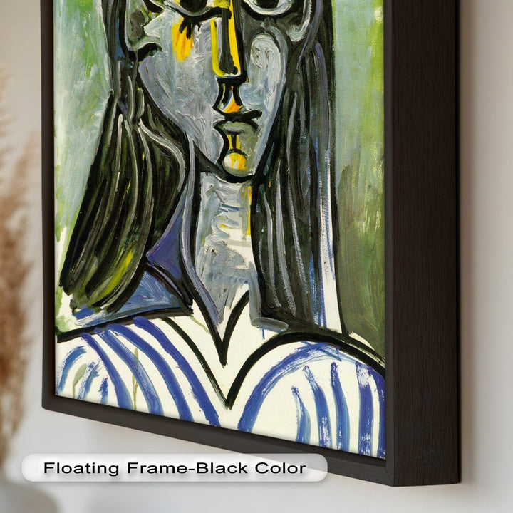 Woman in Rose Hat – Expressive Cubist Portrait Picasso Oil Painting