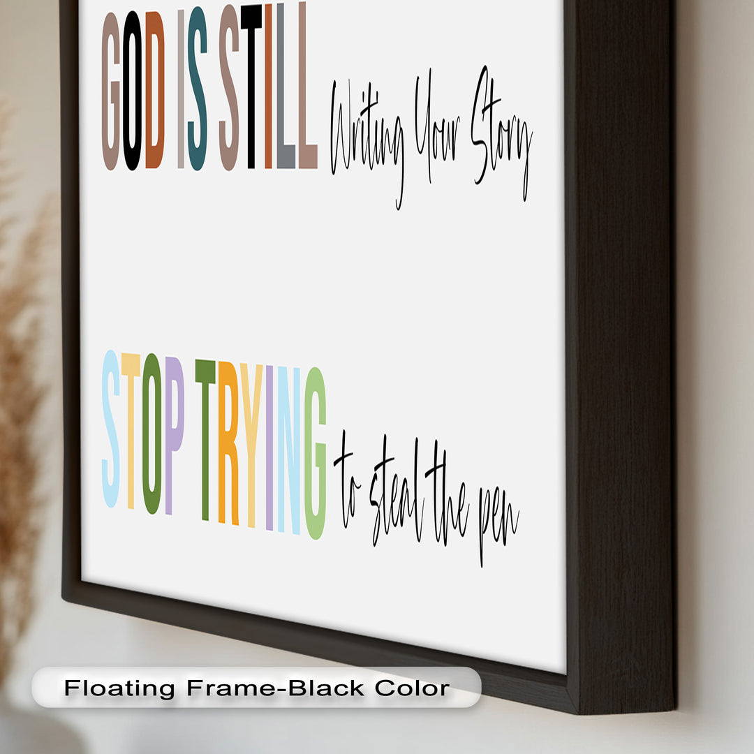 God Is Still Writing – Christian Oil Painting