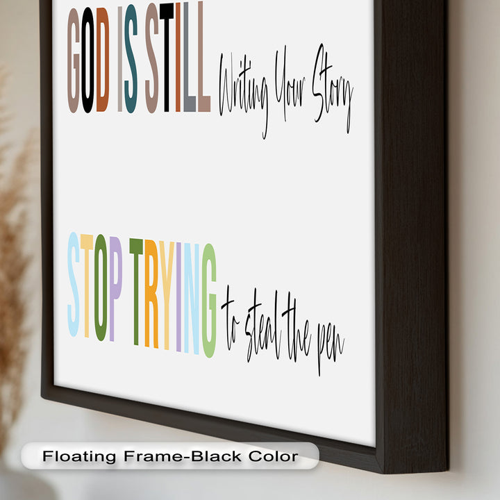 God Is Still Writing – Christian Oil Painting