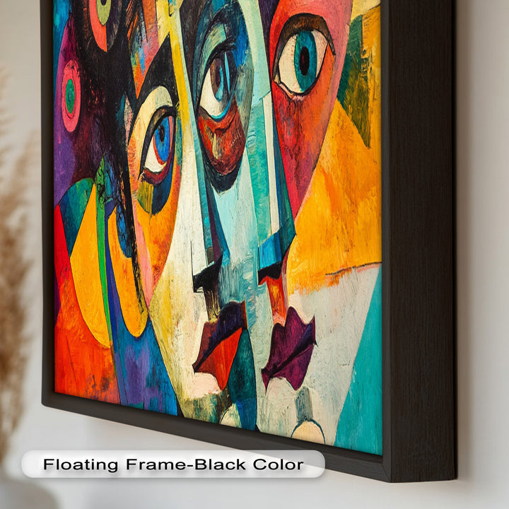 Fragmented Reflections – Abstract Oil Painting