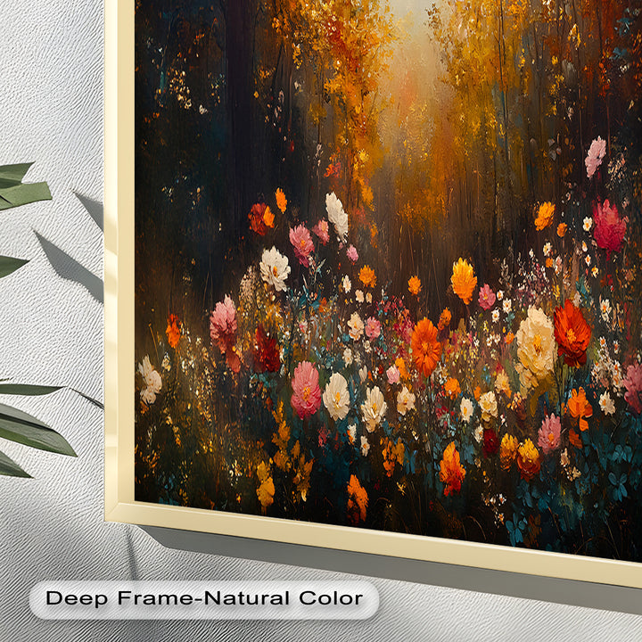 Forest Floral Landscape - Romanticism Oil Painting
