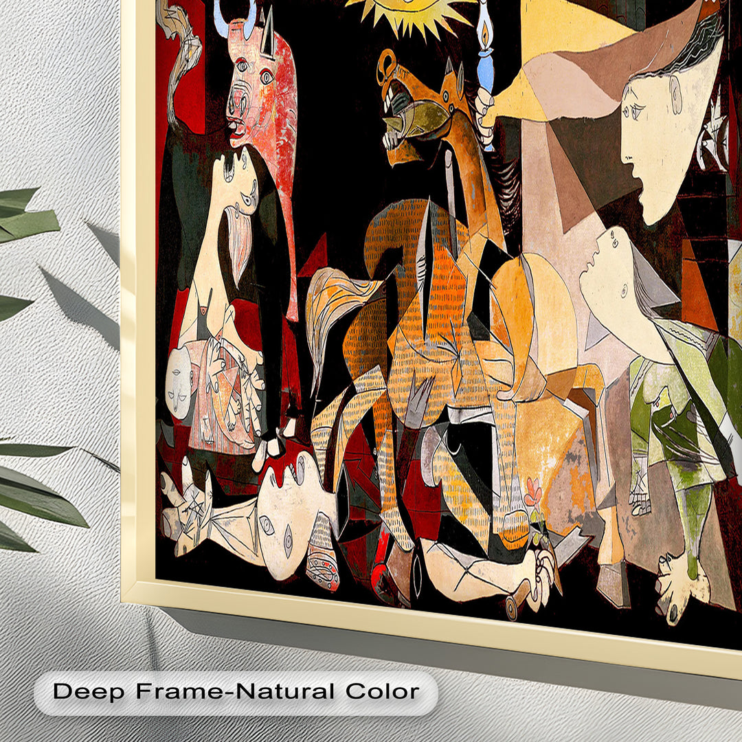 Fragmented Reflection – Abstract Portrait Picasso Oil Painting