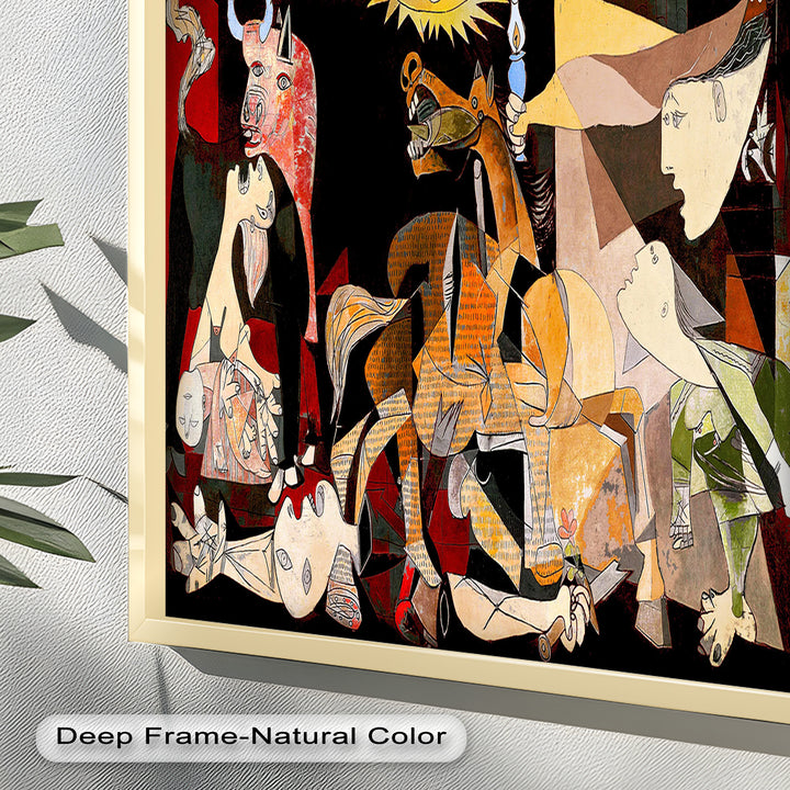 Fragmented Reflection – Abstract Portrait Picasso Oil Painting