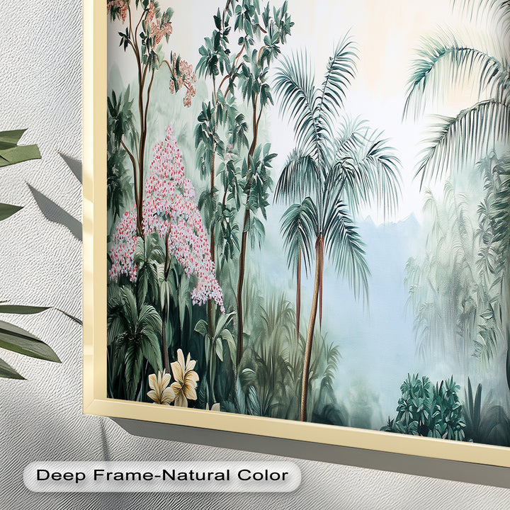 Jungle View – Tropical Floral Oil Painting