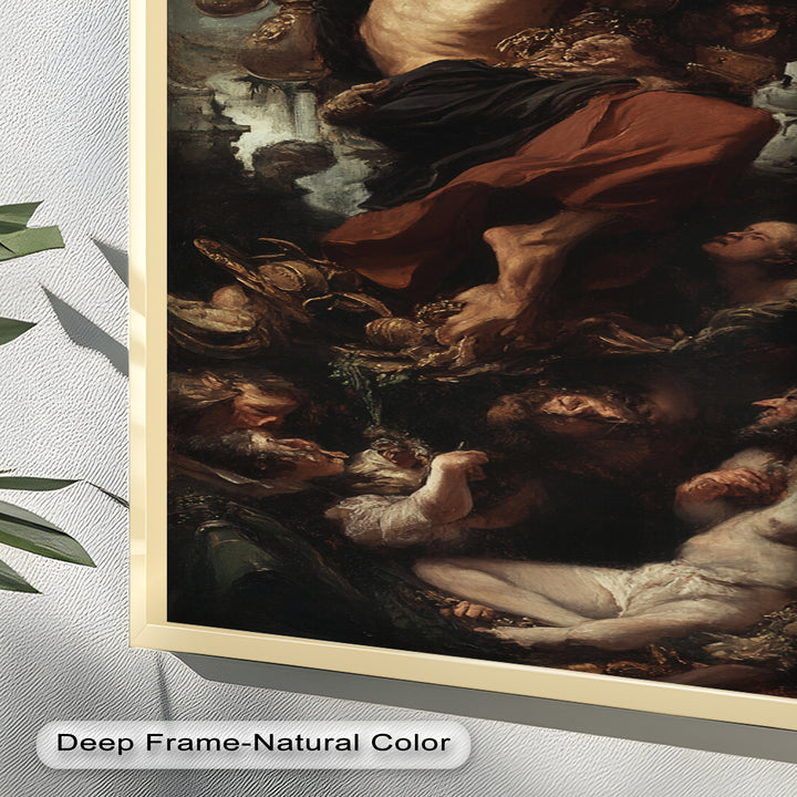 The Titan’s Ascent – Baroque Mythological Oil Painting