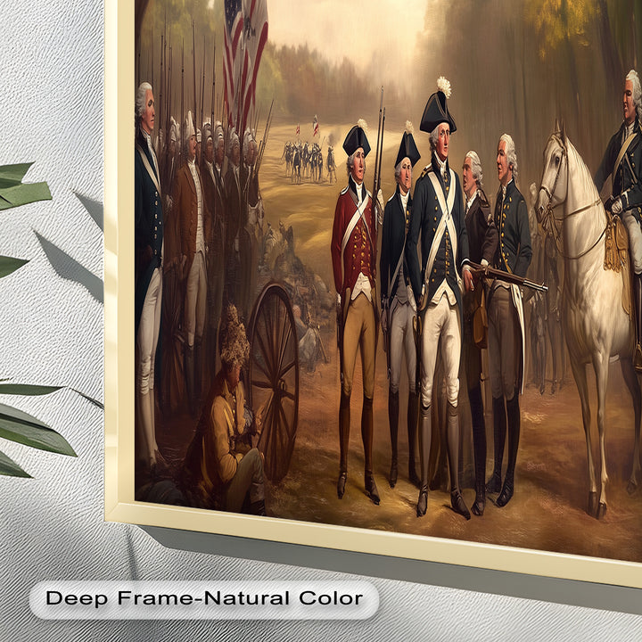 Revolutionary March – American Army Oil Painting