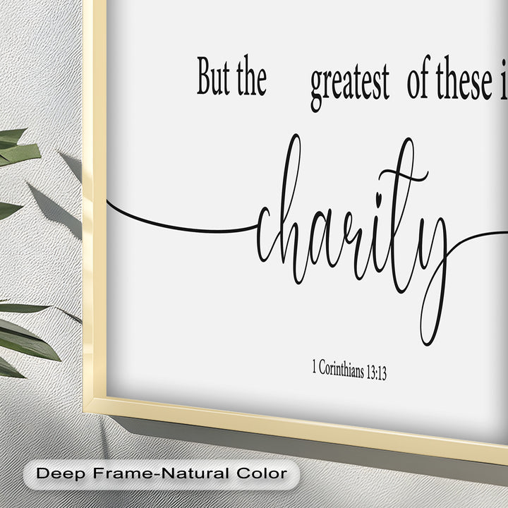 But the Greatest of These is Charity - Christian Oil Painting