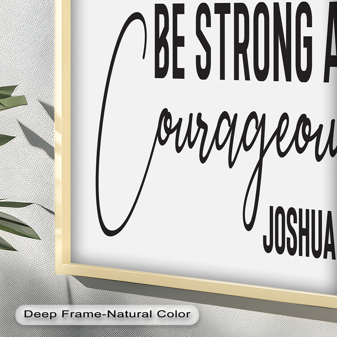 Be Strong and Courageous – Joshua 1:9 Bible Oil Painting