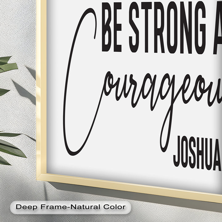 Be Strong and Courageous – Joshua 1:9 Bible Oil Painting