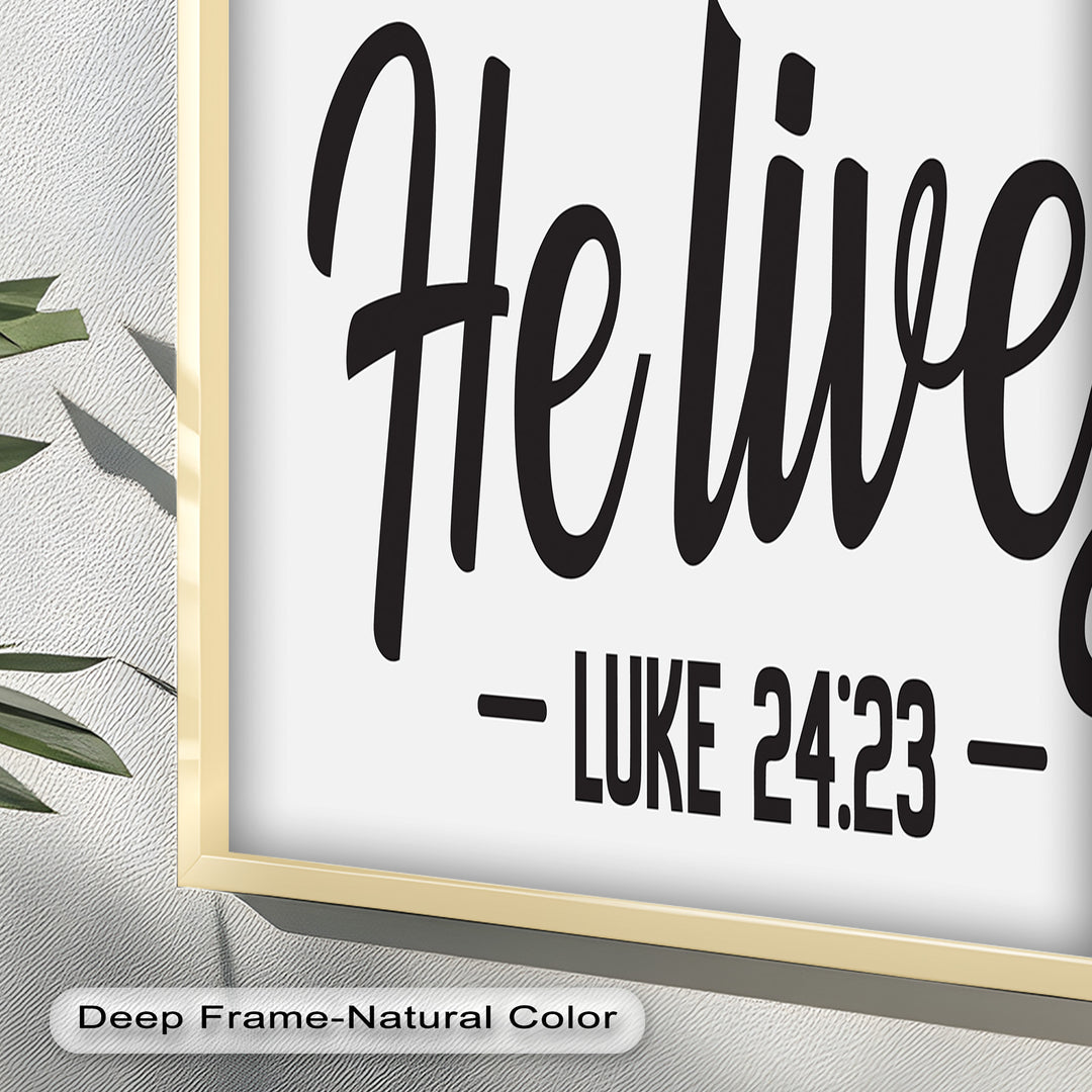 He Lives – Luke 24:23 Christian Oil Painting