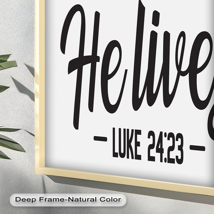 He Lives – Luke 24:23 Christian Oil Painting