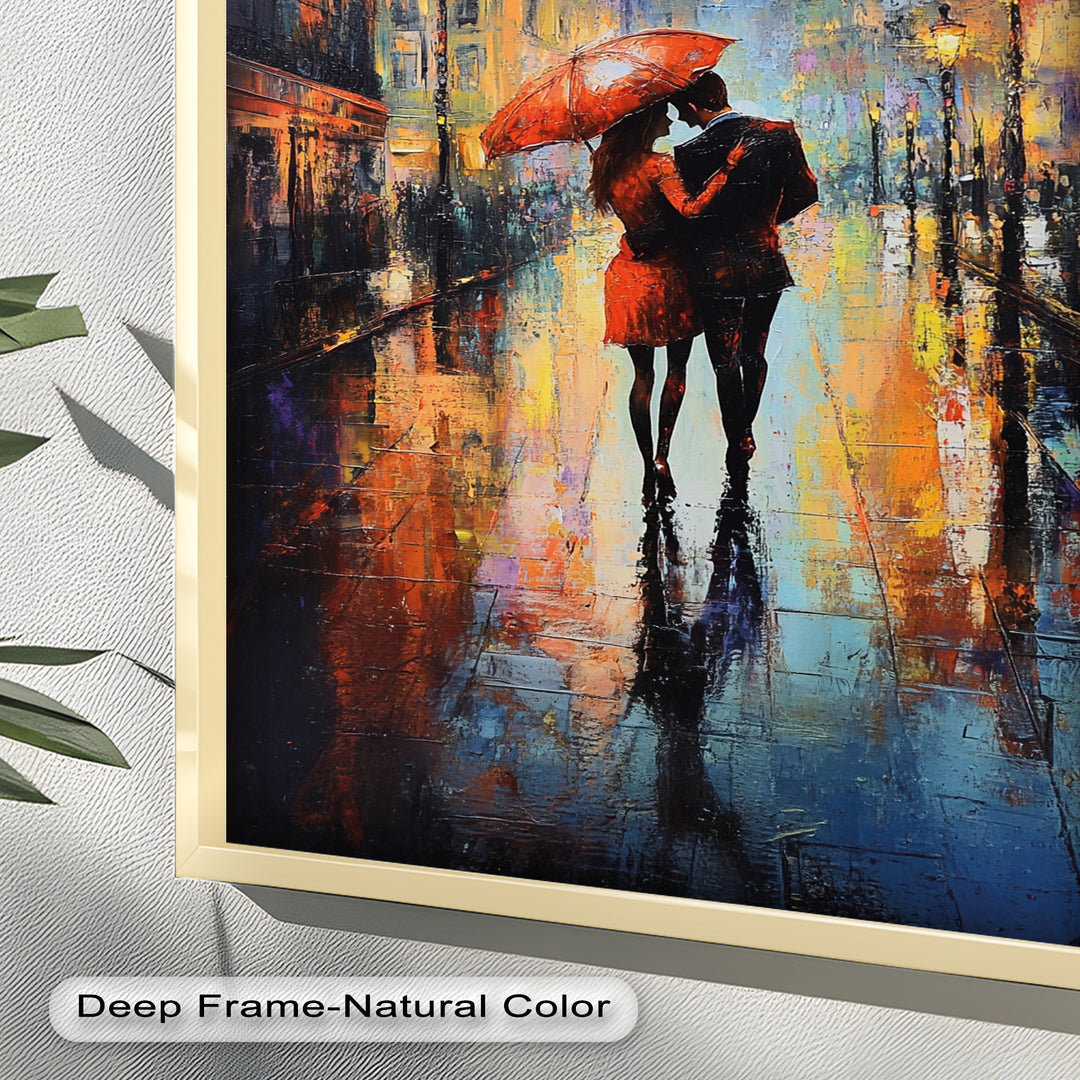 Parisian Embrace – Love Oil Painting