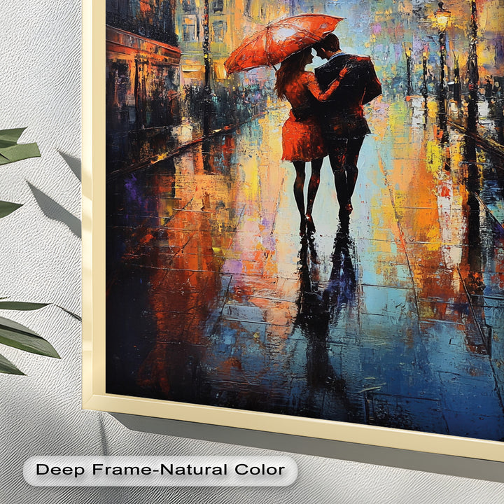 Parisian Embrace – Love Oil Painting