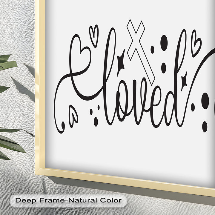 You Are Loved – Christian Bible Verse Oil Painting