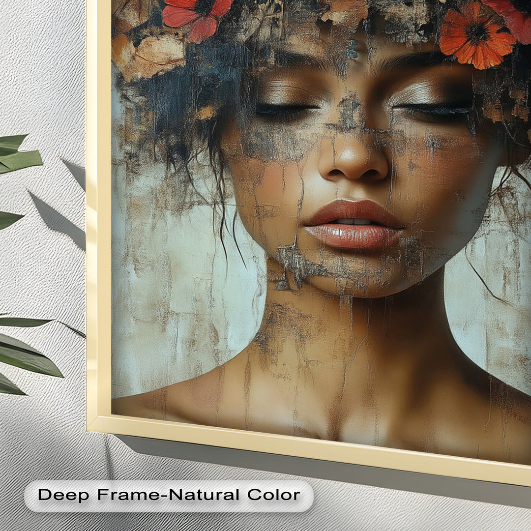 Autumn Reverie – Ethereal Boho Flower Oil Painting