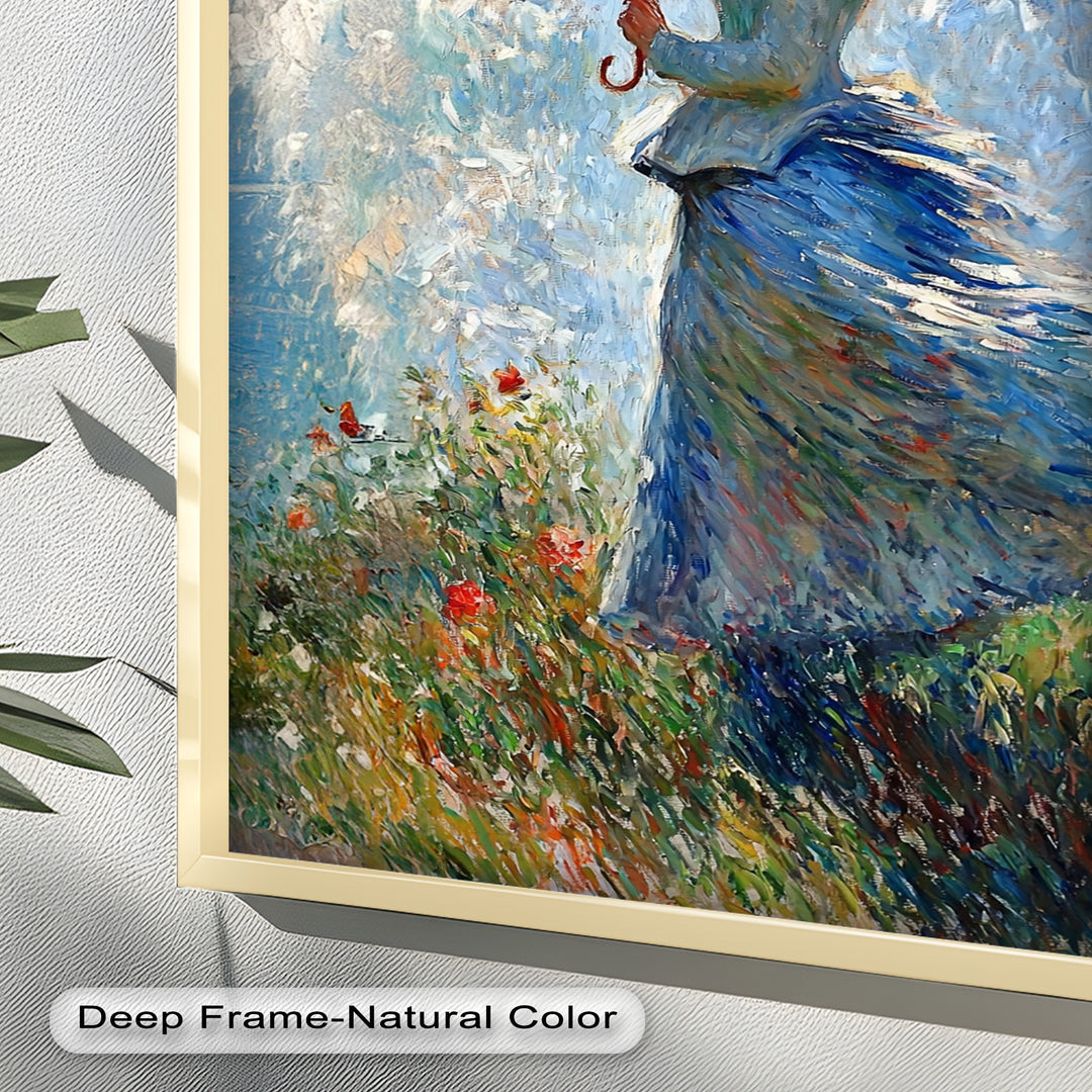 Lady in the Breeze – Impressionist Oil Painting