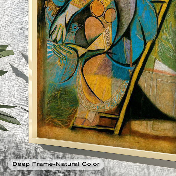 Nest of Peace – Symbolic Cubist Oil Painting