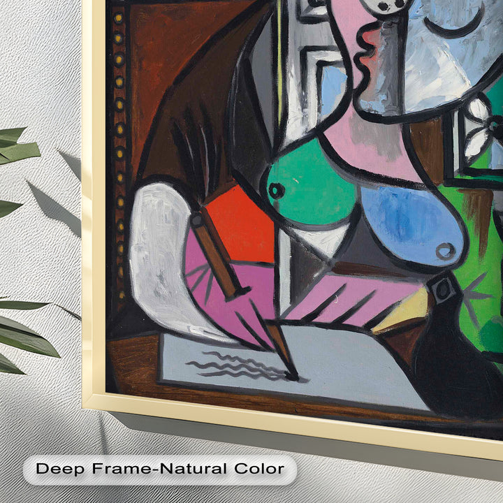 The Letter – Woman Writing at Window Picasso Oil Painting