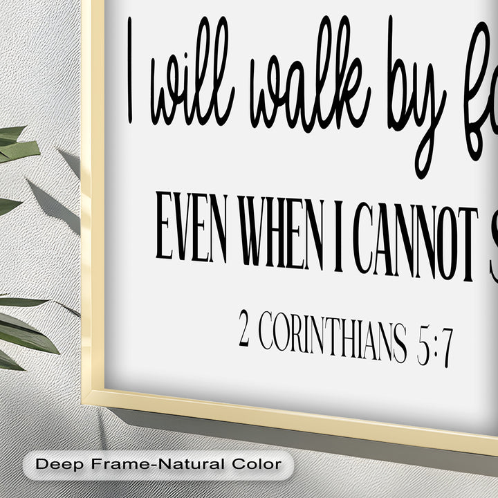 I Will Walk by Faith – Christian Oil Painting